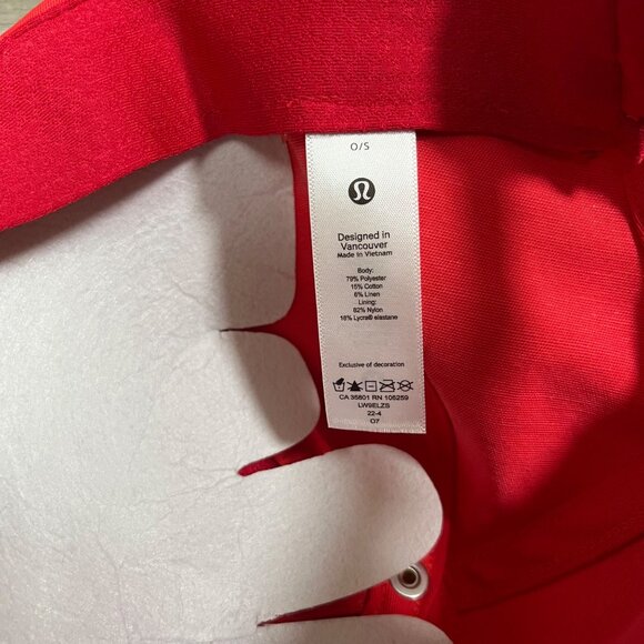 Lululemon Athletic Baller Hat Graphic Carnation Red NWT Unisex One Size - Picture 8 of 9